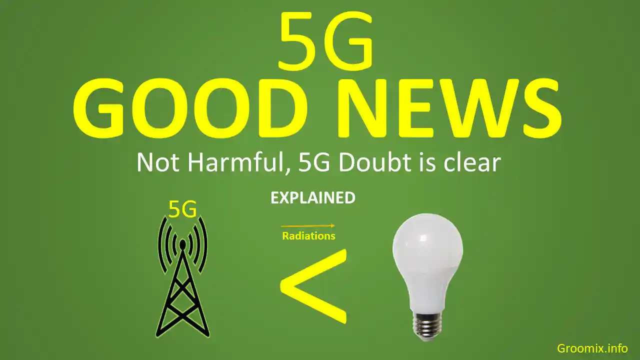 5G networks not harmful, doubt is cleared with proves. explains with radiation examples and its spectrums